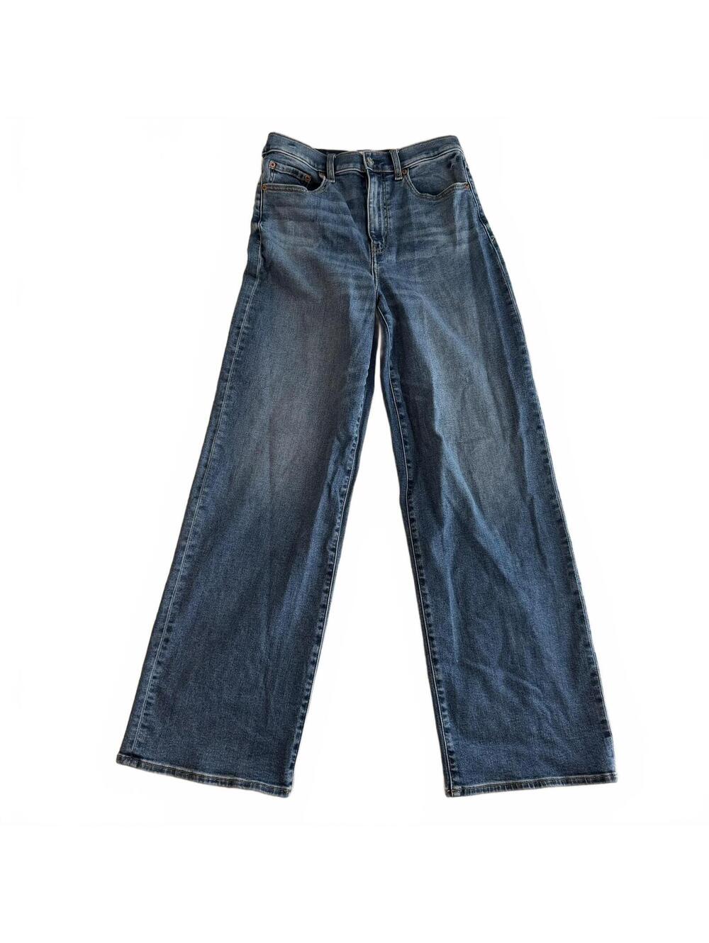NWOT Daze Denim Pleaser Eco High Rise Ankle Wide Leg Jean Indigo Size 28